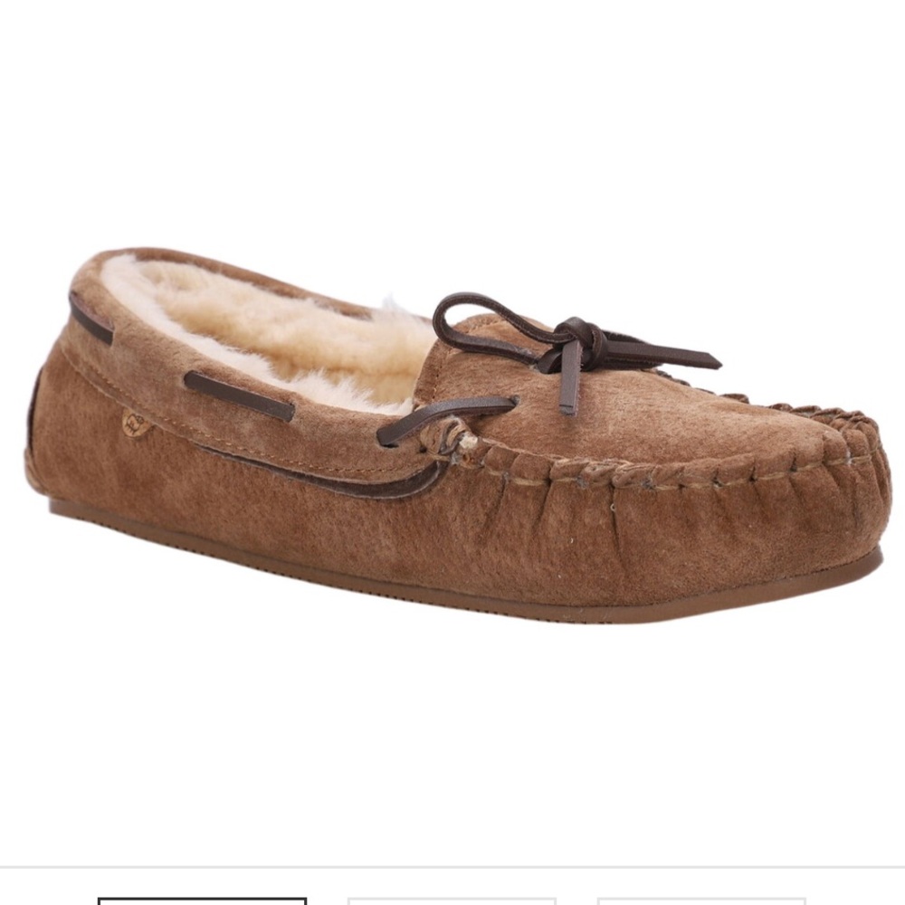 Lamo Hannah Brown Kids Moccasins with Cream Lining